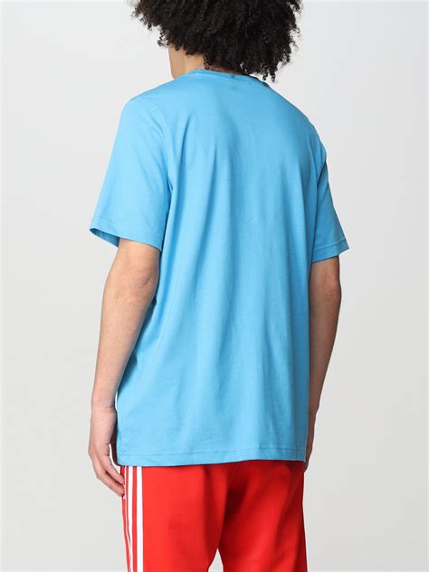 adidas t-shirt hellblau herren|Blaue adidas T.